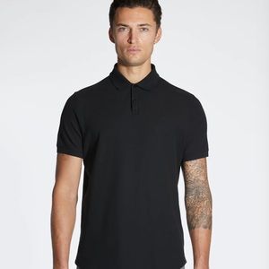 Cuts Curve Hem, Polo, Black - Mens - Never worn (NWT).